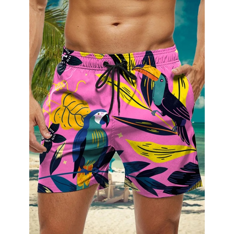Pineapple Parrot Graphic Swim  - Trunks Board Surf 评论和价格