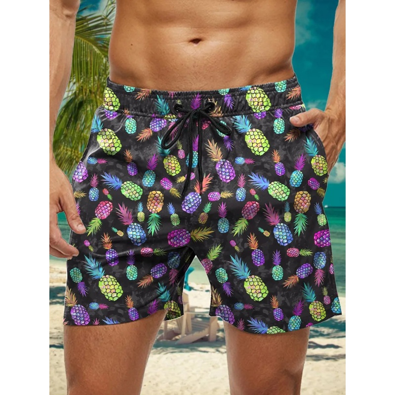 Pineapple Parrot Graphic Swim  - Trunks Board Surf 评论和价格