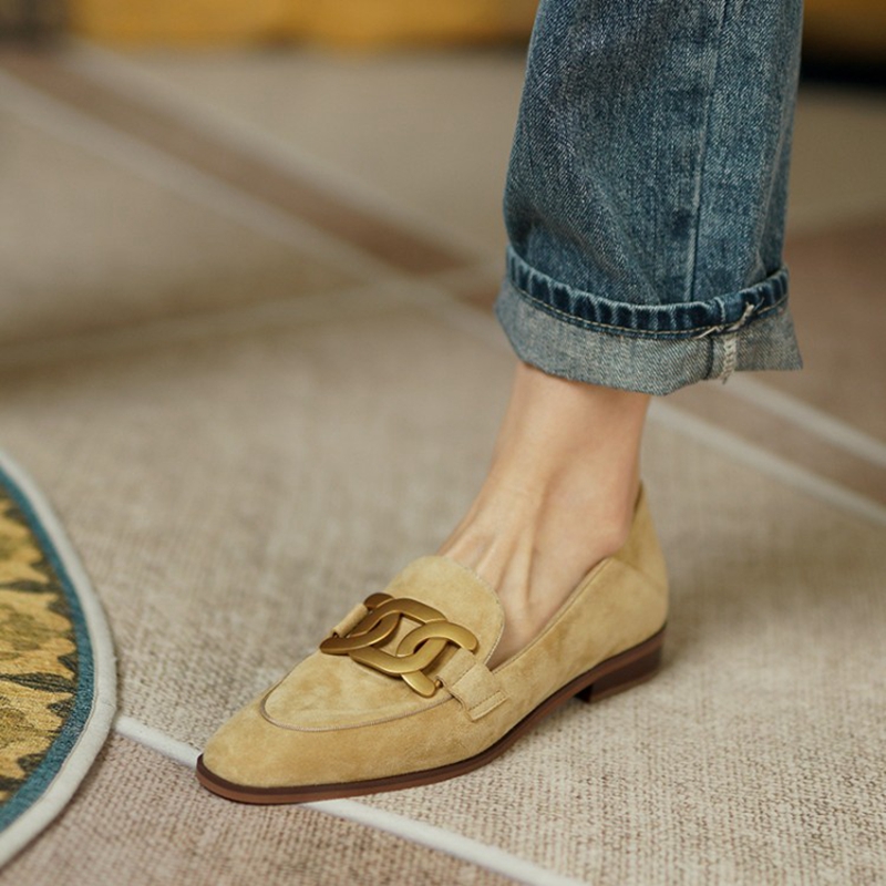 Suede Leather Women Loafers Sp - Casual Sandal Leather 评论和价格
