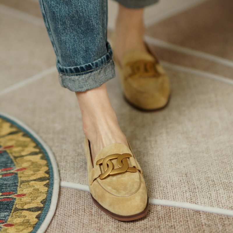 Suede Leather Women Loafers Sp - Casual Sandal Leather 评论和价格