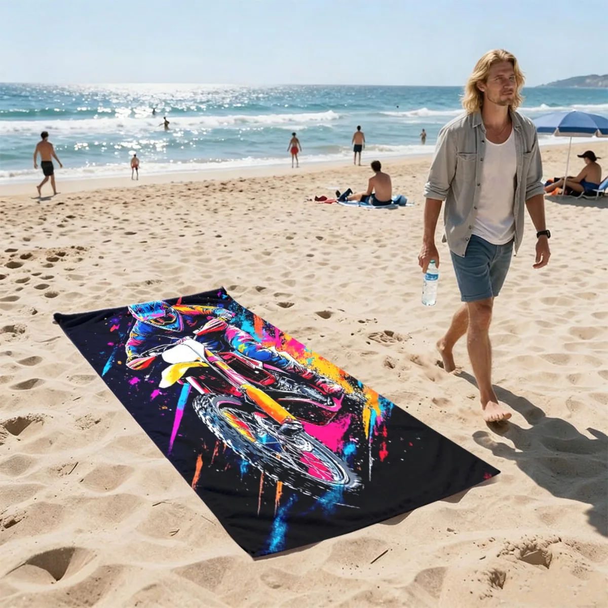 Oversized Beach Towel for Wome - Sarong Men Wrap 评论和价格