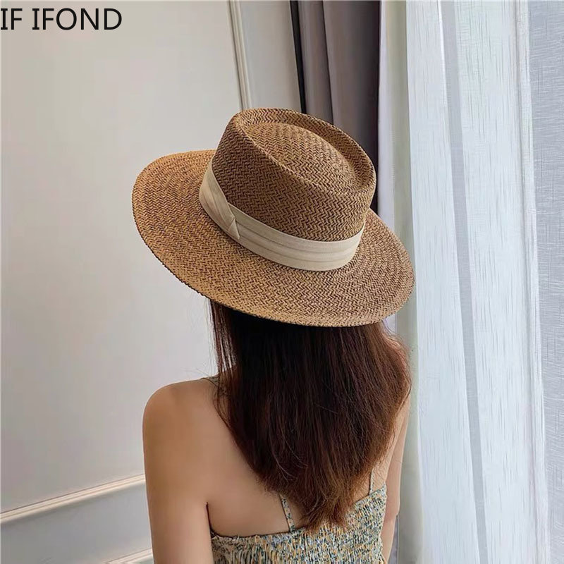 Spring Summer Breathable Straw - Bucket Hat Straw 评论和价格