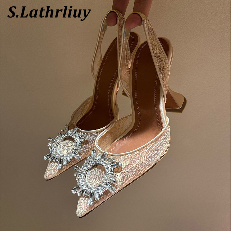Sandals Rhinestone Flower Poin - Casual Sandal Leather 评论和价格